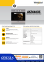 Whirlpool 60cm Bulit In Oven (AKZ661IXS)