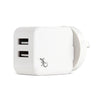GECKO ESSENTIALS-DUAL USB 3.1A SMART WALL CHARGER (GG520074)