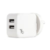 GECKO ESSENTIALS-DUAL USB 3.1A SMART WALL CHARGER (GG520074)