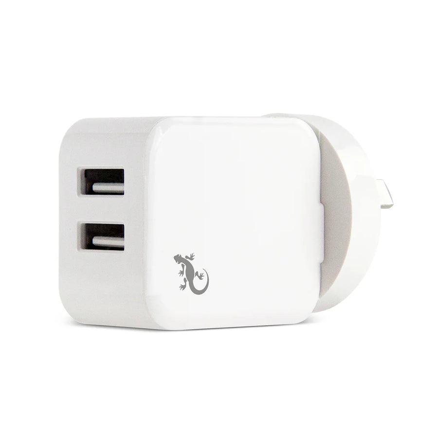 GECKO ESSENTIALS-DUAL USB 3.1A SMART WALL CHARGER (GG520074)
