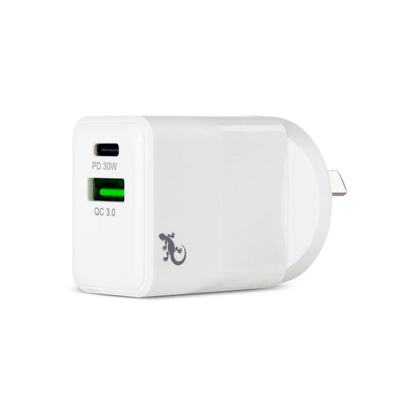 GECKO DUAL USB-C PD  30W QC3.0A MAX 30W (GG520079)