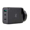 GECKO 65W Gan CHARGER 2X USB-C +1X USB-A PORTS (GG520083)
