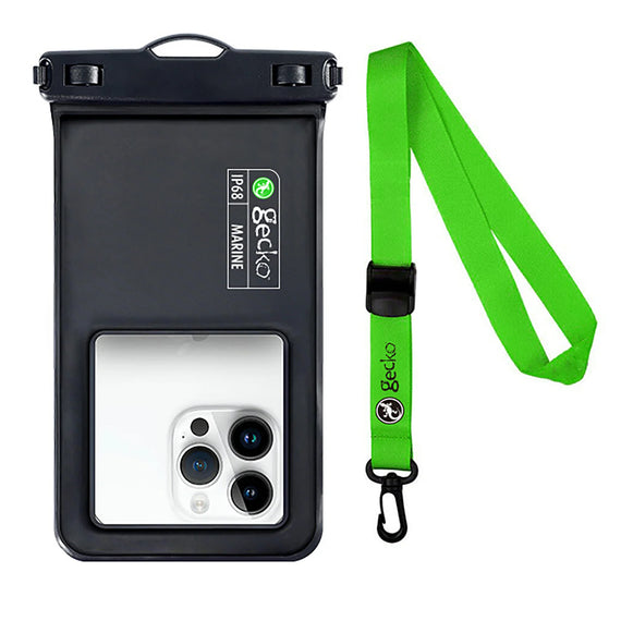 Gecko Waterproof Pouch - Black / Green (GG900084)