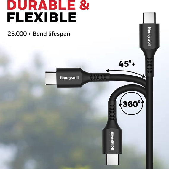 Honeywell Type C to Type C cable 1.8mtr - Black( HC000047/CBL/SLC/1.8M/BLK)