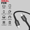 Honeywell Type C to Type C cable 1.8mtr - Black( HC000047/CBL/SLC/1.8M/BLK)
