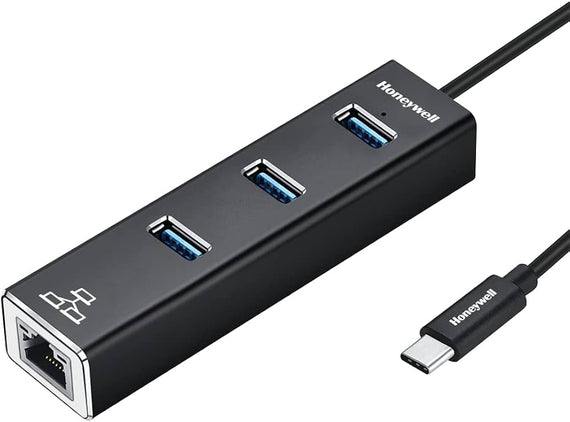 Honeywell Type C to USB 3.0 with Gigabit Ethernet Adapter(HC000006/ADP/BLK)