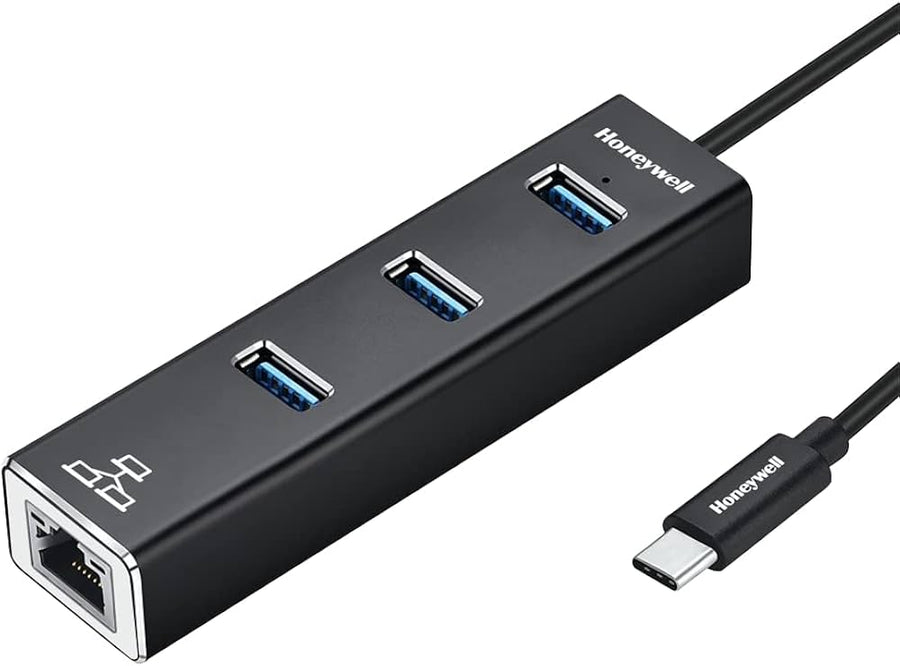 Honeywell Type C to USB 3.0 with Gigabit Ethernet Adapter(HC000006/ADP/BLK)