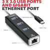 Honeywell Type C to USB 3.0 with Gigabit Ethernet Adapter(HC000006/ADP/BLK)