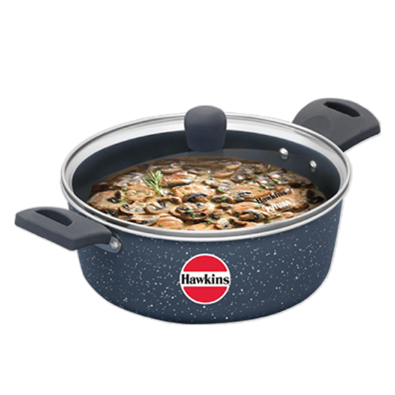 Hawkins 3L Ceramic Non-Stick Cook & Serve Bowl with Glass Lid (ICCB30G)