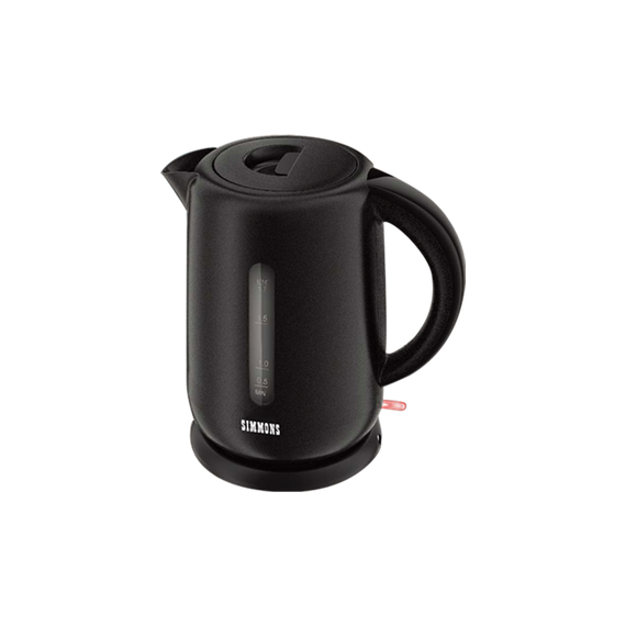 Simmons 1.7L Plastic Kettle BLK (SKB 0A301 CB)