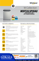 Whirlpool 60CM 15 PLACE SETTING FREE-STANDING DISHWASHER ( WDFS3L5PIXAU )