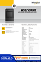 Whirlpool 60cm Electric Oven 69L - Free Standing Oven (WS67V9KMB)