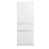 Mitsubishi 450L Glass White Multi-Drawer
