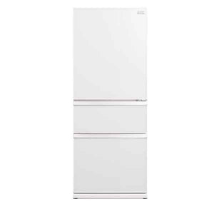 Mitsubishi 450L Glass White Multi-Drawer