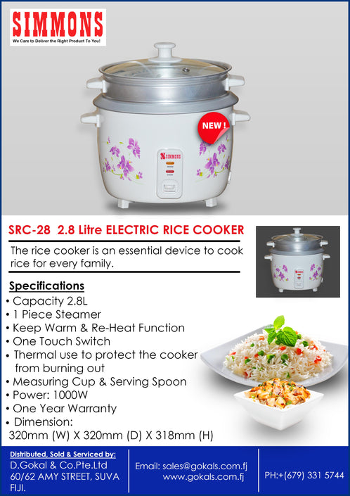 Simmons 2.8L Rice Cooker(SRC-28L)