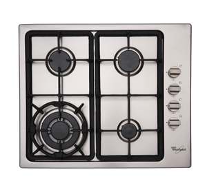Whirlpool 4 burner stainless steel Built In Hob(AKC640C/IX)