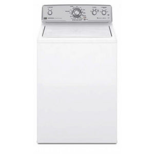 A white washing machine available in Gokals, Fiji, the Maytag 10.5kg Semi-Commercial Freestanding Washing Machine - White(3LMVWC315FW) front-view